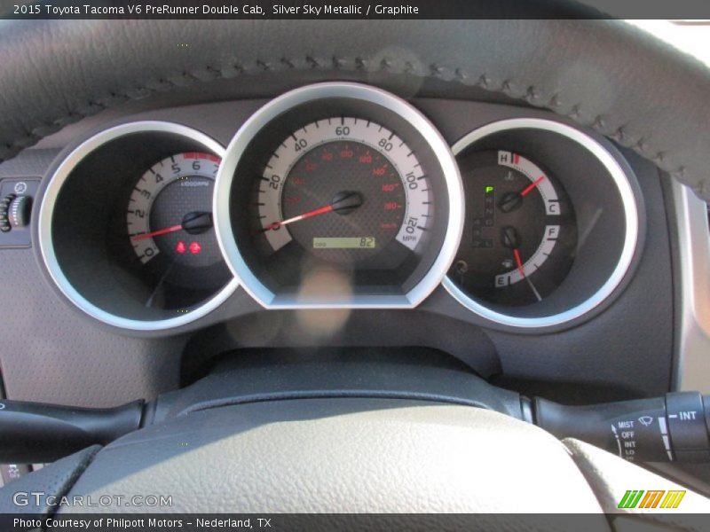 Silver Sky Metallic / Graphite 2015 Toyota Tacoma V6 PreRunner Double Cab