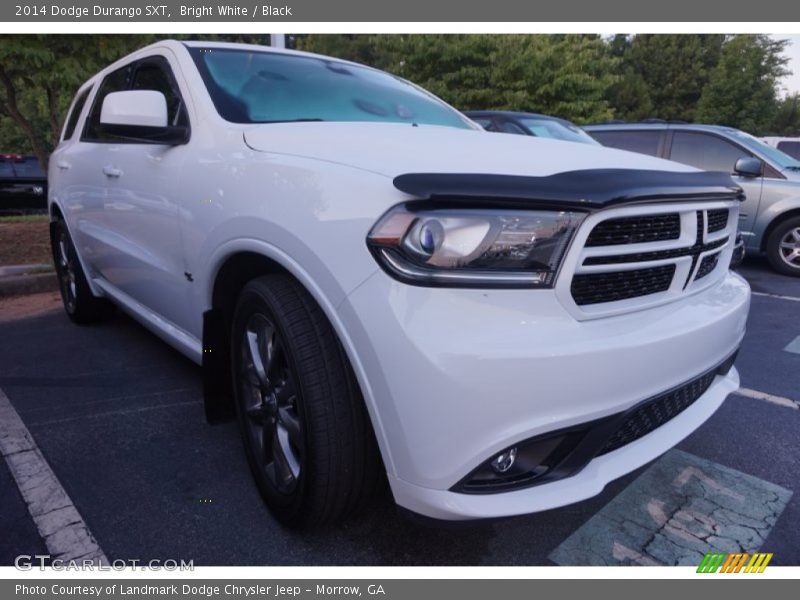 Bright White / Black 2014 Dodge Durango SXT