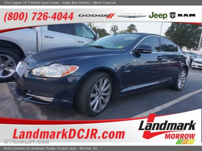 Indigo Blue Metallic / Warm Charcoal 2010 Jaguar XF Premium Sport Sedan