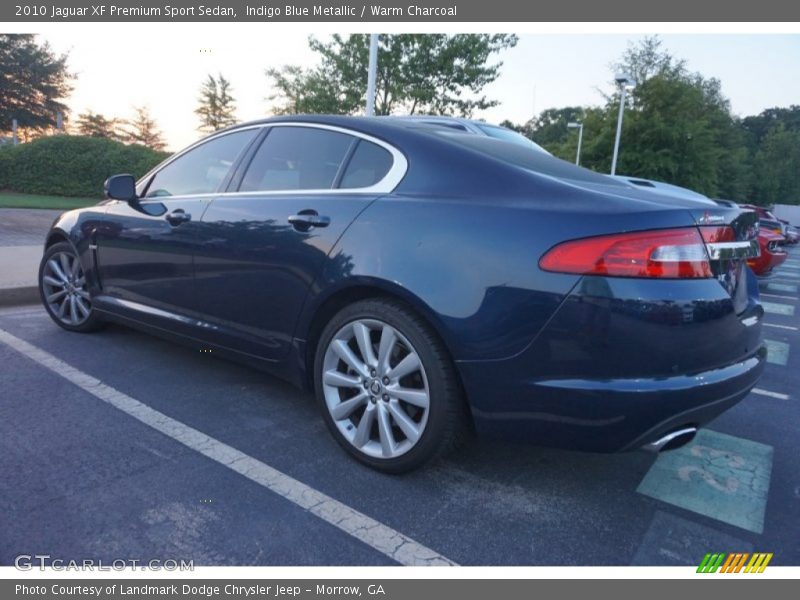 Indigo Blue Metallic / Warm Charcoal 2010 Jaguar XF Premium Sport Sedan