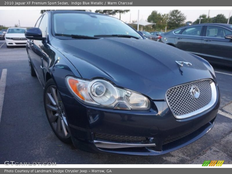 Indigo Blue Metallic / Warm Charcoal 2010 Jaguar XF Premium Sport Sedan