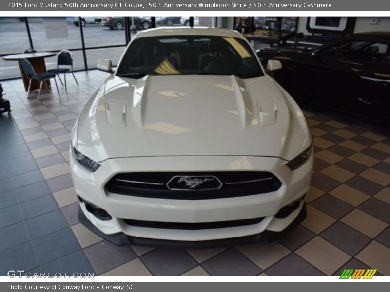 50th Anniversary Wimbledon White / 50th Anniversary Cashmere 2015 Ford Mustang 50th Anniversary GT Coupe