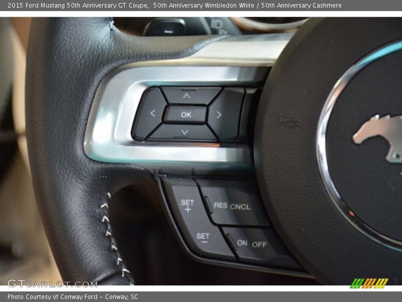 Controls of 2015 Mustang 50th Anniversary GT Coupe