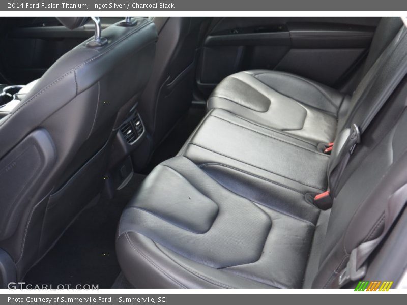 Ingot Silver / Charcoal Black 2014 Ford Fusion Titanium