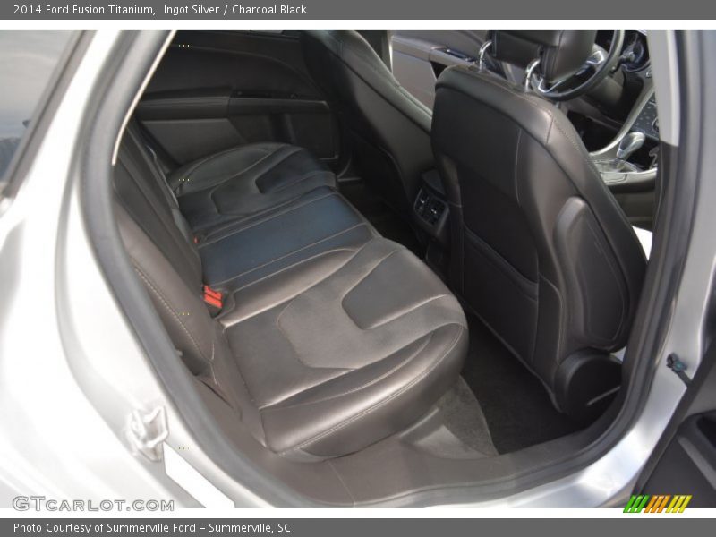 Ingot Silver / Charcoal Black 2014 Ford Fusion Titanium