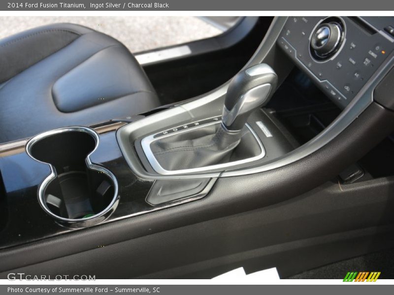 Ingot Silver / Charcoal Black 2014 Ford Fusion Titanium