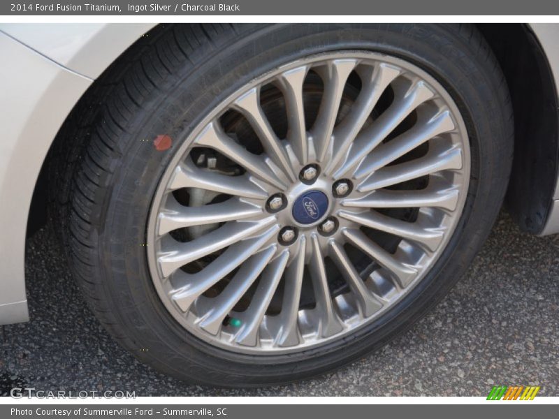 Ingot Silver / Charcoal Black 2014 Ford Fusion Titanium