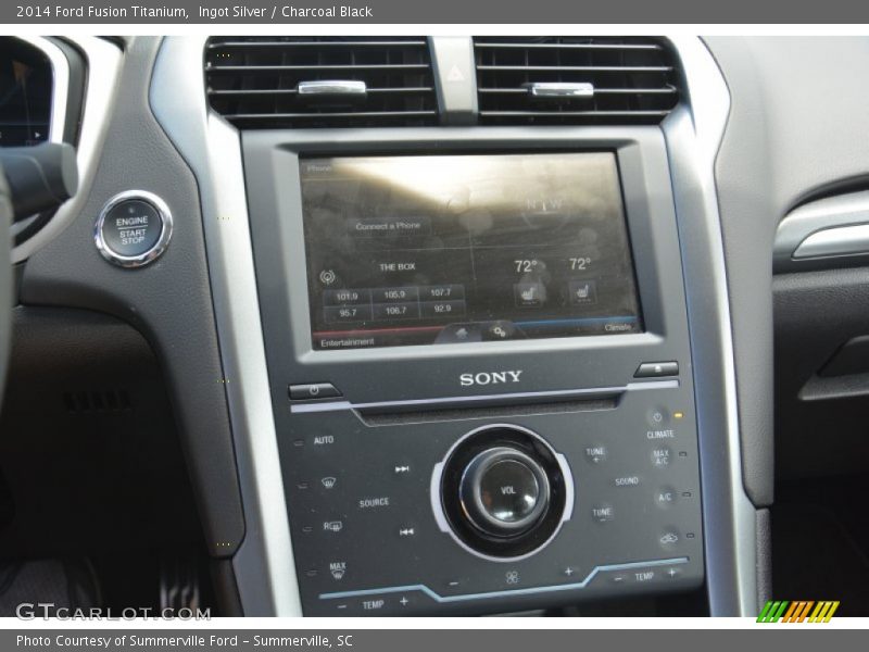 Ingot Silver / Charcoal Black 2014 Ford Fusion Titanium