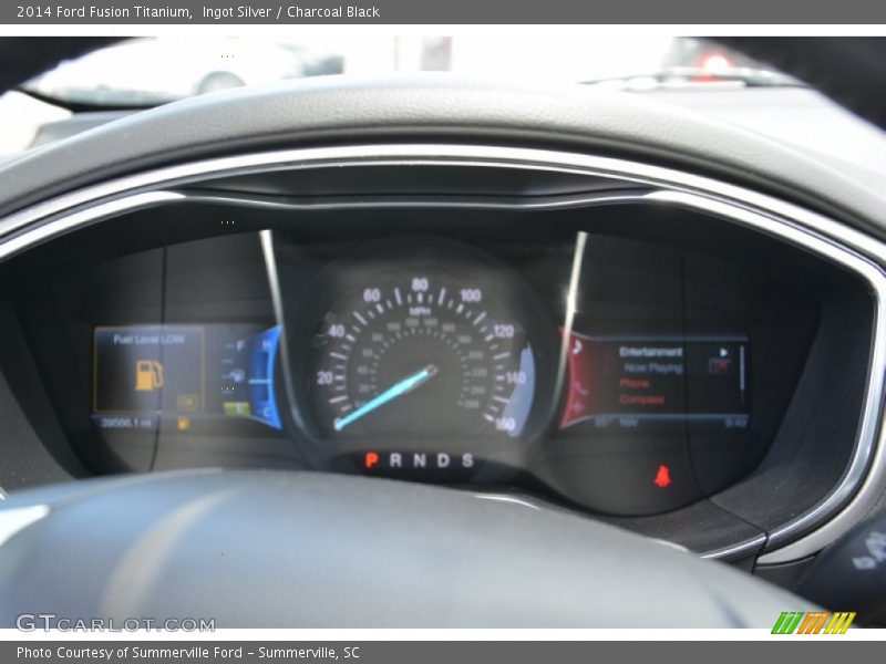Ingot Silver / Charcoal Black 2014 Ford Fusion Titanium