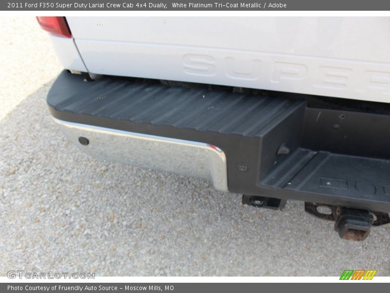 White Platinum Tri-Coat Metallic / Adobe 2011 Ford F350 Super Duty Lariat Crew Cab 4x4 Dually