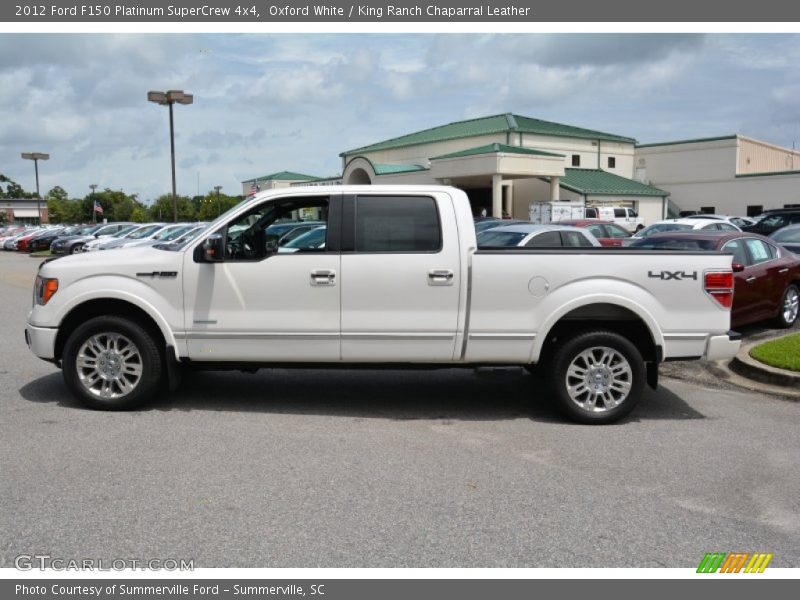 Oxford White / King Ranch Chaparral Leather 2012 Ford F150 Platinum SuperCrew 4x4