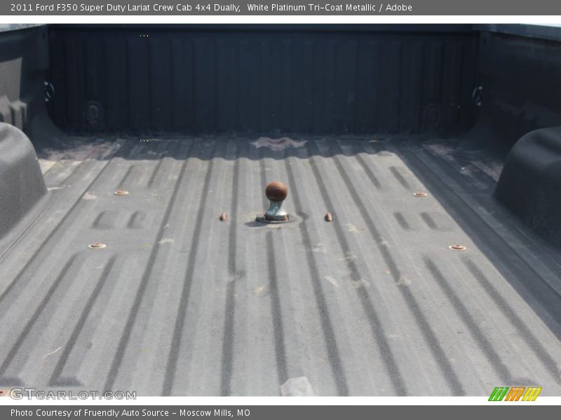 White Platinum Tri-Coat Metallic / Adobe 2011 Ford F350 Super Duty Lariat Crew Cab 4x4 Dually