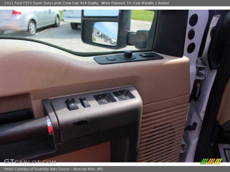 White Platinum Tri-Coat Metallic / Adobe 2011 Ford F350 Super Duty Lariat Crew Cab 4x4 Dually