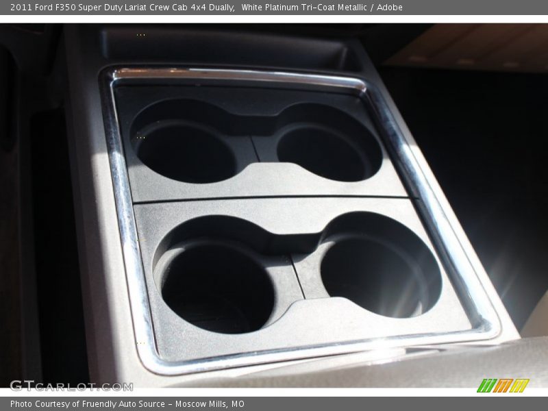 White Platinum Tri-Coat Metallic / Adobe 2011 Ford F350 Super Duty Lariat Crew Cab 4x4 Dually