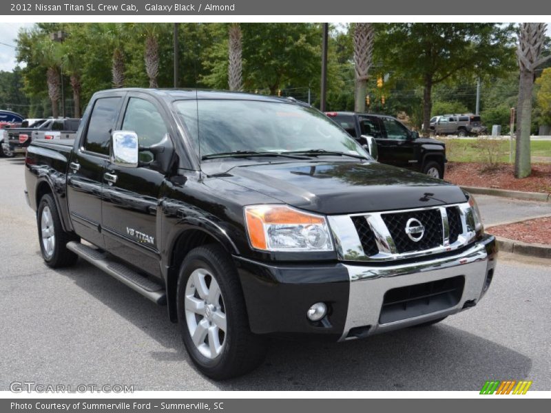 Galaxy Black / Almond 2012 Nissan Titan SL Crew Cab