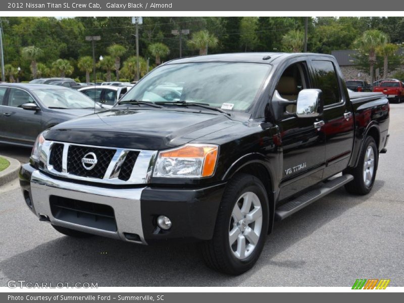 Galaxy Black / Almond 2012 Nissan Titan SL Crew Cab