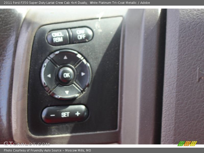 White Platinum Tri-Coat Metallic / Adobe 2011 Ford F350 Super Duty Lariat Crew Cab 4x4 Dually
