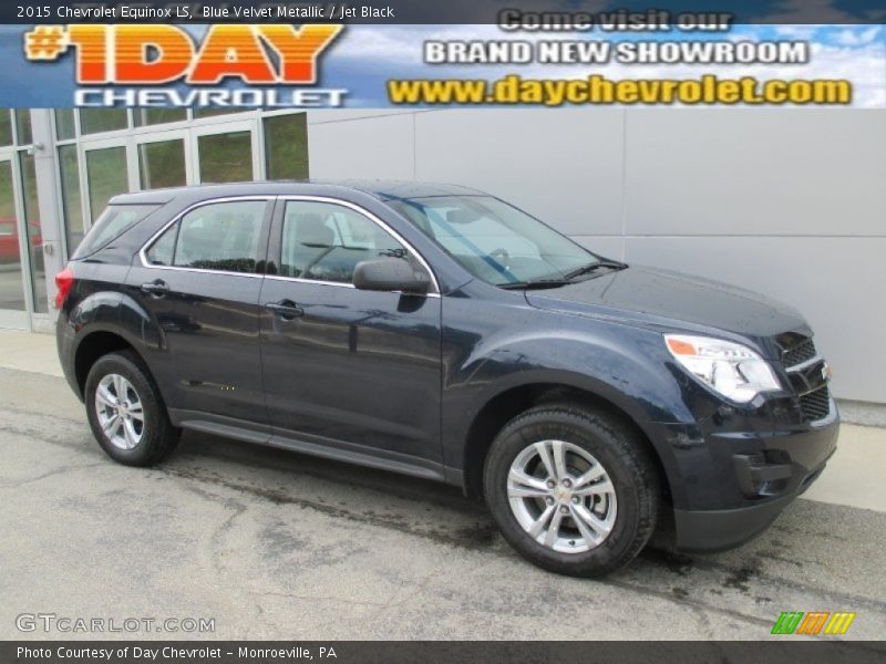 Blue Velvet Metallic / Jet Black 2015 Chevrolet Equinox LS