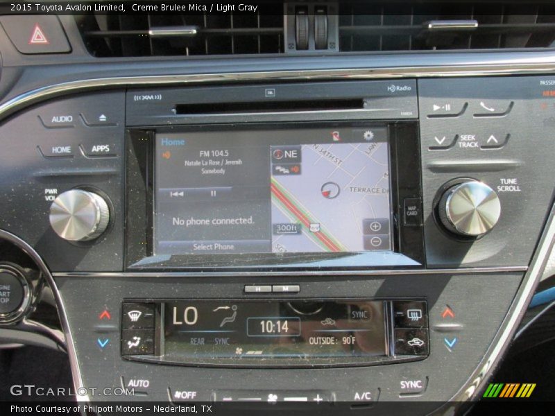 Creme Brulee Mica / Light Gray 2015 Toyota Avalon Limited