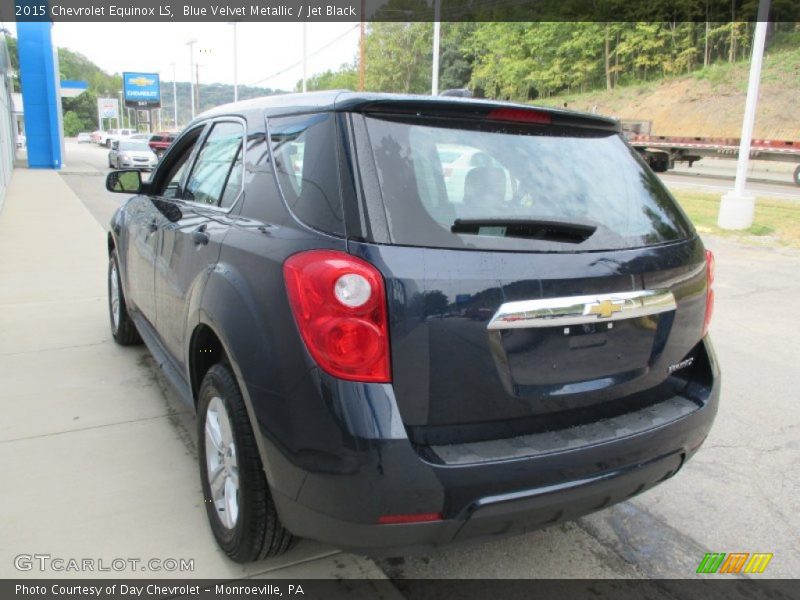 Blue Velvet Metallic / Jet Black 2015 Chevrolet Equinox LS