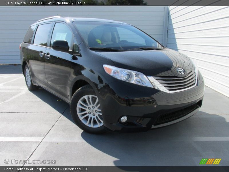 Attitude Black / Bisque 2015 Toyota Sienna XLE