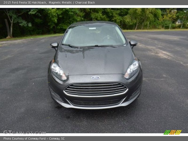 Magnetic Metallic / Charcoal Black 2015 Ford Fiesta SE Hatchback