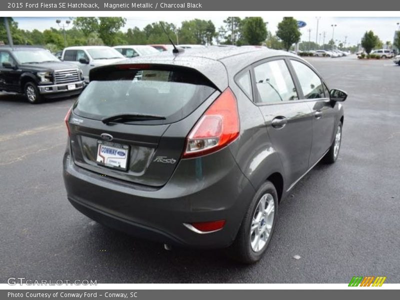 Magnetic Metallic / Charcoal Black 2015 Ford Fiesta SE Hatchback