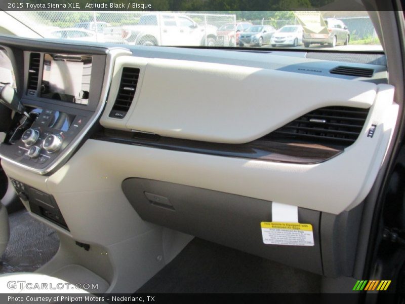 Attitude Black / Bisque 2015 Toyota Sienna XLE