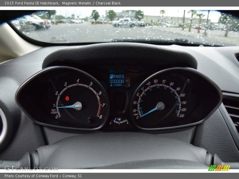 Magnetic Metallic / Charcoal Black 2015 Ford Fiesta SE Hatchback