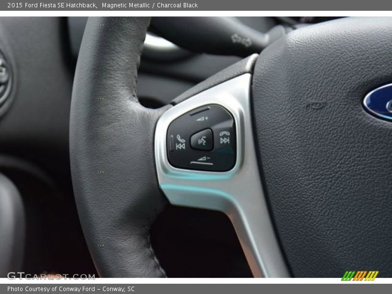 Magnetic Metallic / Charcoal Black 2015 Ford Fiesta SE Hatchback