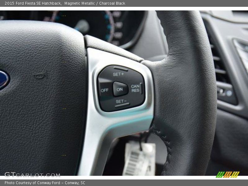 Magnetic Metallic / Charcoal Black 2015 Ford Fiesta SE Hatchback