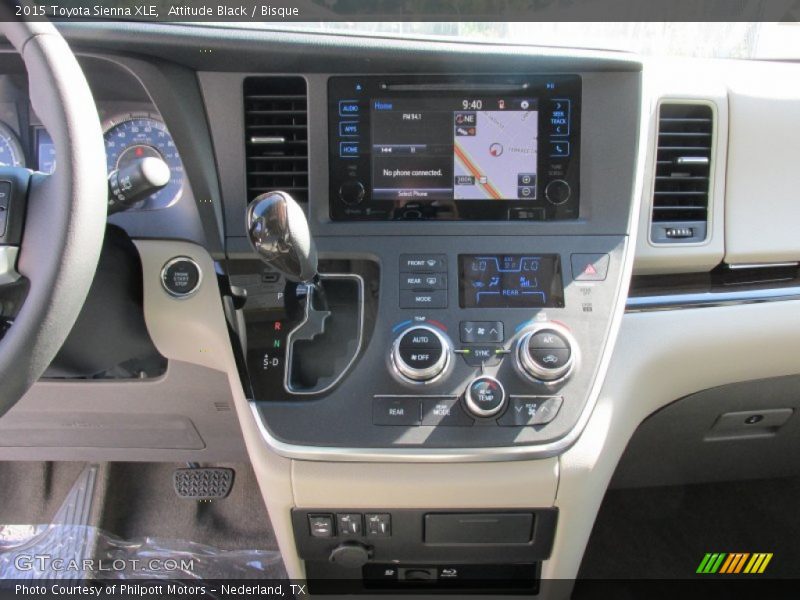 Attitude Black / Bisque 2015 Toyota Sienna XLE