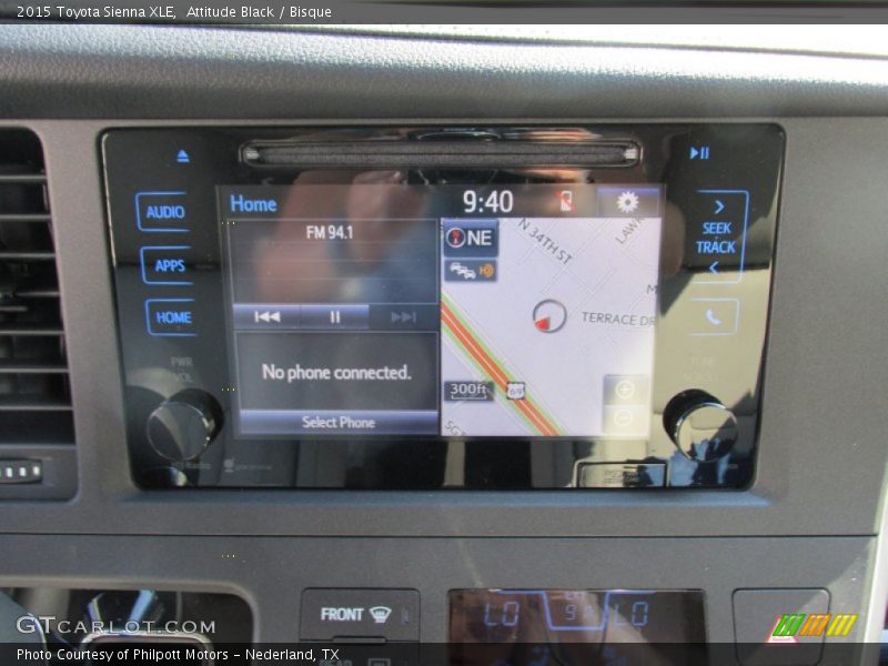 Attitude Black / Bisque 2015 Toyota Sienna XLE
