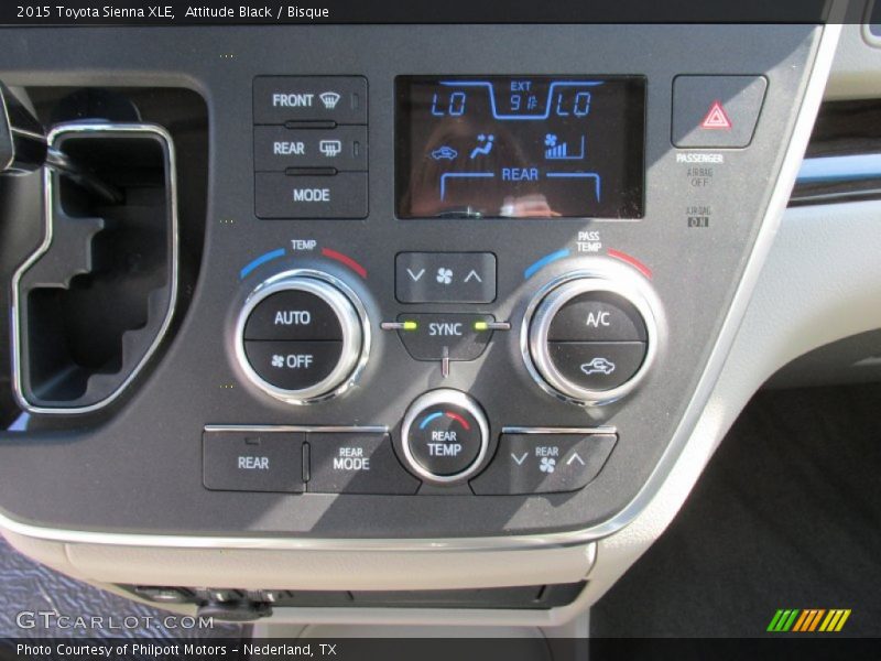 Attitude Black / Bisque 2015 Toyota Sienna XLE