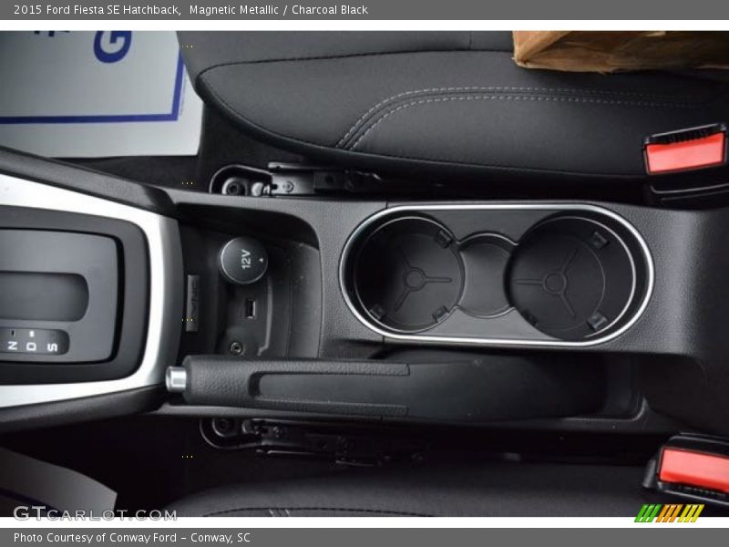 Magnetic Metallic / Charcoal Black 2015 Ford Fiesta SE Hatchback