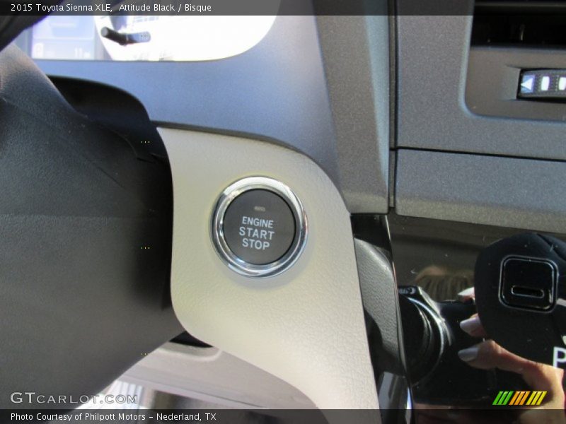 Attitude Black / Bisque 2015 Toyota Sienna XLE