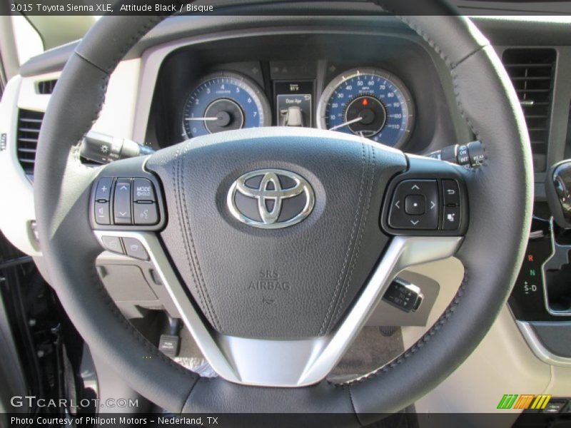 Attitude Black / Bisque 2015 Toyota Sienna XLE