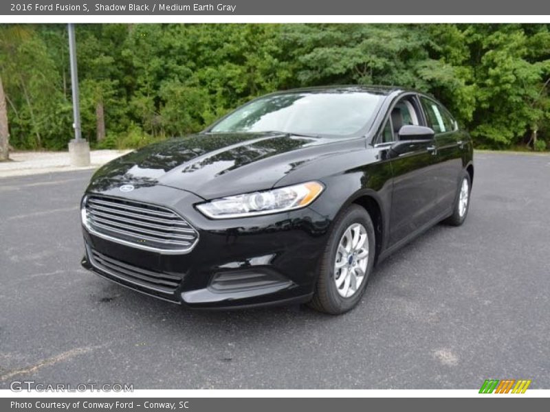 Shadow Black / Medium Earth Gray 2016 Ford Fusion S