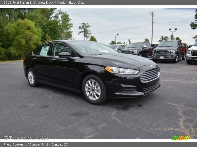 Shadow Black / Medium Earth Gray 2016 Ford Fusion S
