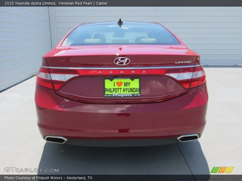 Venetian Red Pearl / Camel 2015 Hyundai Azera Limited