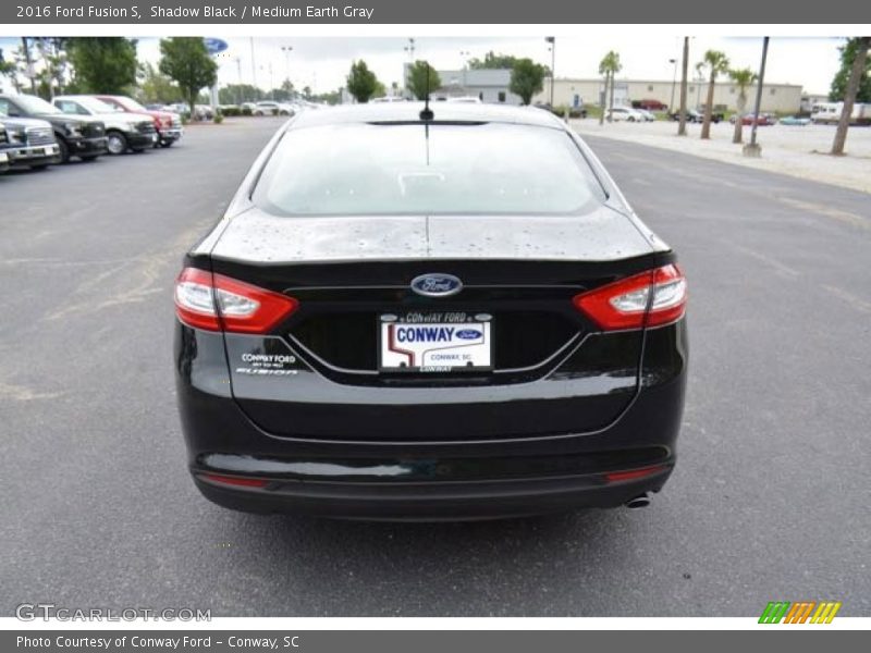 Shadow Black / Medium Earth Gray 2016 Ford Fusion S