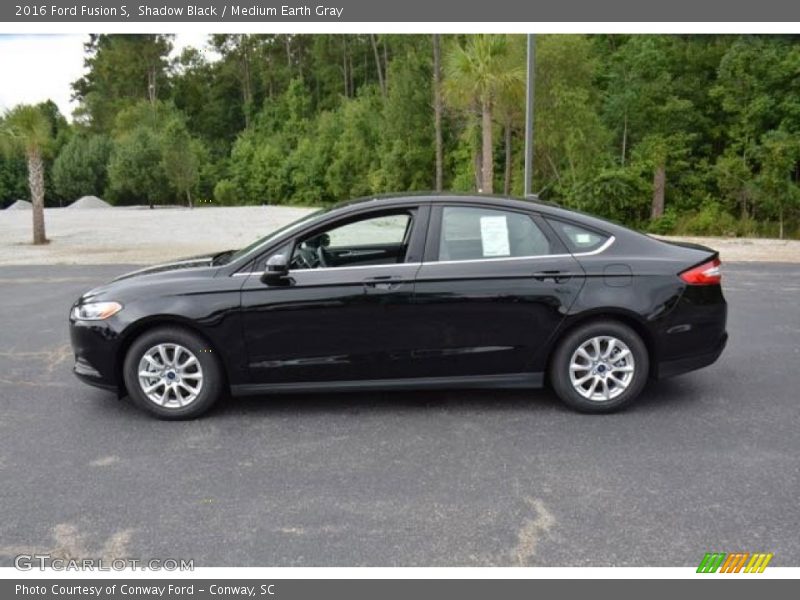 Shadow Black / Medium Earth Gray 2016 Ford Fusion S
