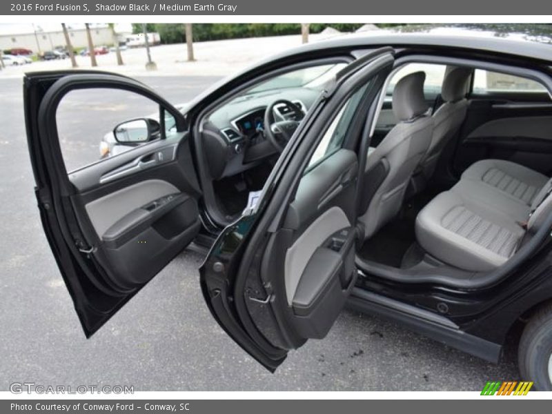 Shadow Black / Medium Earth Gray 2016 Ford Fusion S