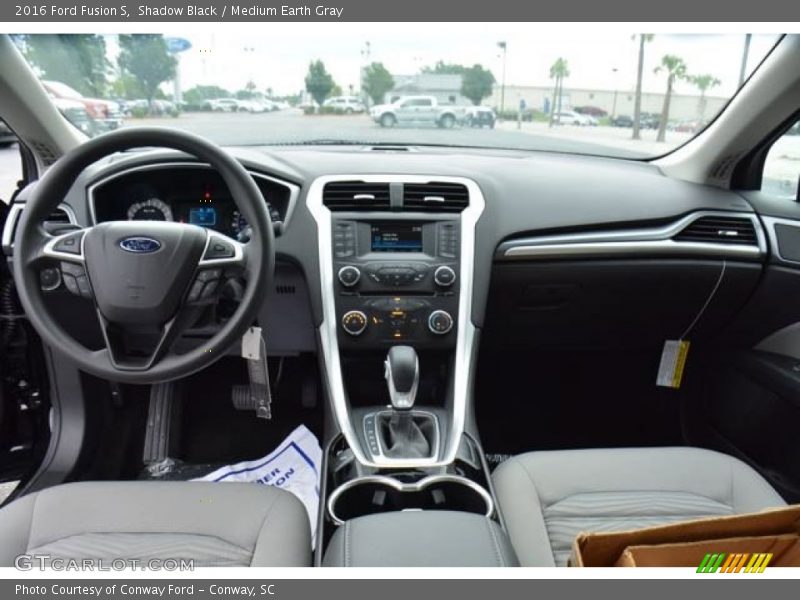 Shadow Black / Medium Earth Gray 2016 Ford Fusion S