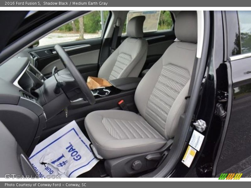 Shadow Black / Medium Earth Gray 2016 Ford Fusion S
