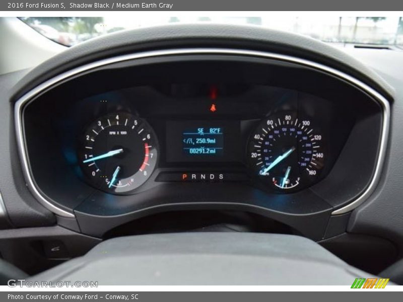 Shadow Black / Medium Earth Gray 2016 Ford Fusion S