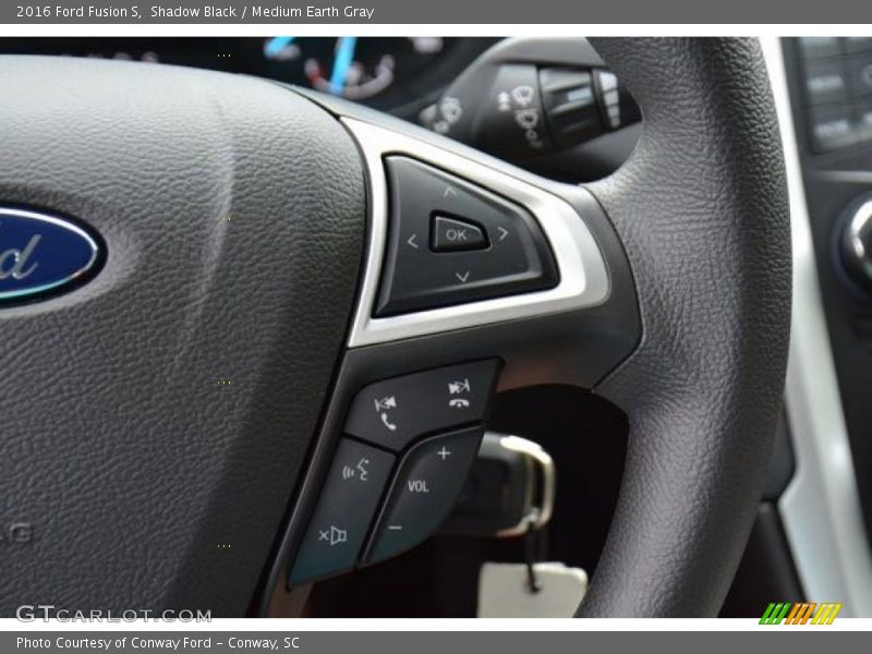 Shadow Black / Medium Earth Gray 2016 Ford Fusion S