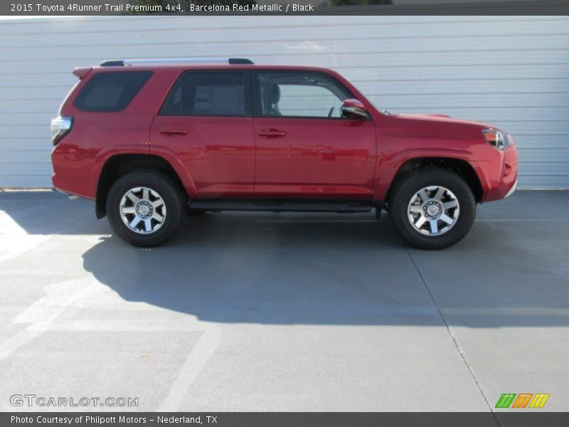 Barcelona Red Metallic / Black 2015 Toyota 4Runner Trail Premium 4x4