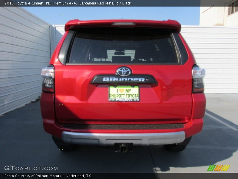 Barcelona Red Metallic / Black 2015 Toyota 4Runner Trail Premium 4x4