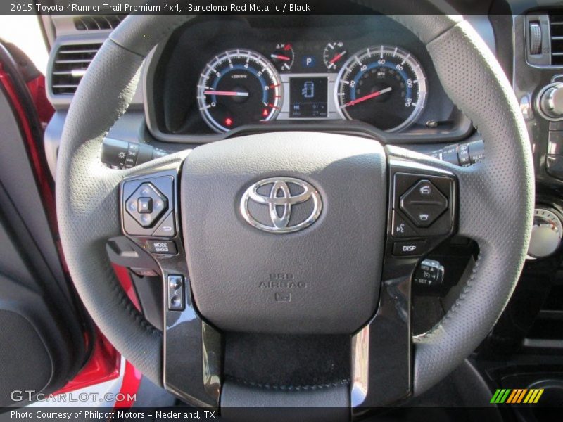 Barcelona Red Metallic / Black 2015 Toyota 4Runner Trail Premium 4x4